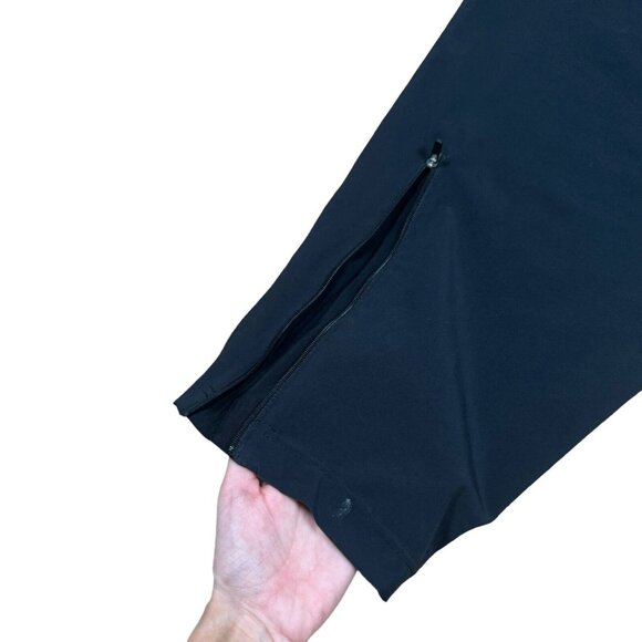 Vintage Nike‎ Lightweight Pants Men's Sz XL Black Track Zip Pockets Y2K Unlined - Picture 7 of 10